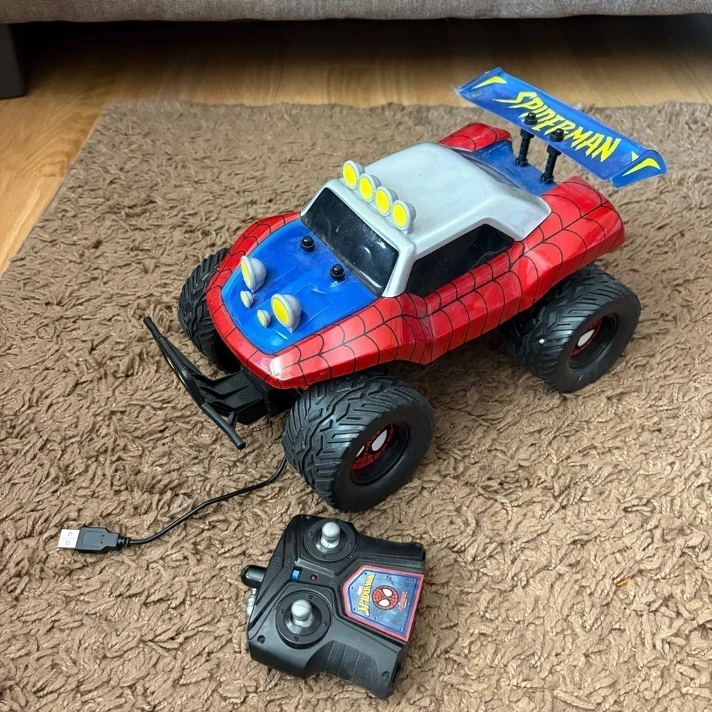 Spider-Man RC Buggy With Remote Control, No. 33138, Marvel Car Red Blue